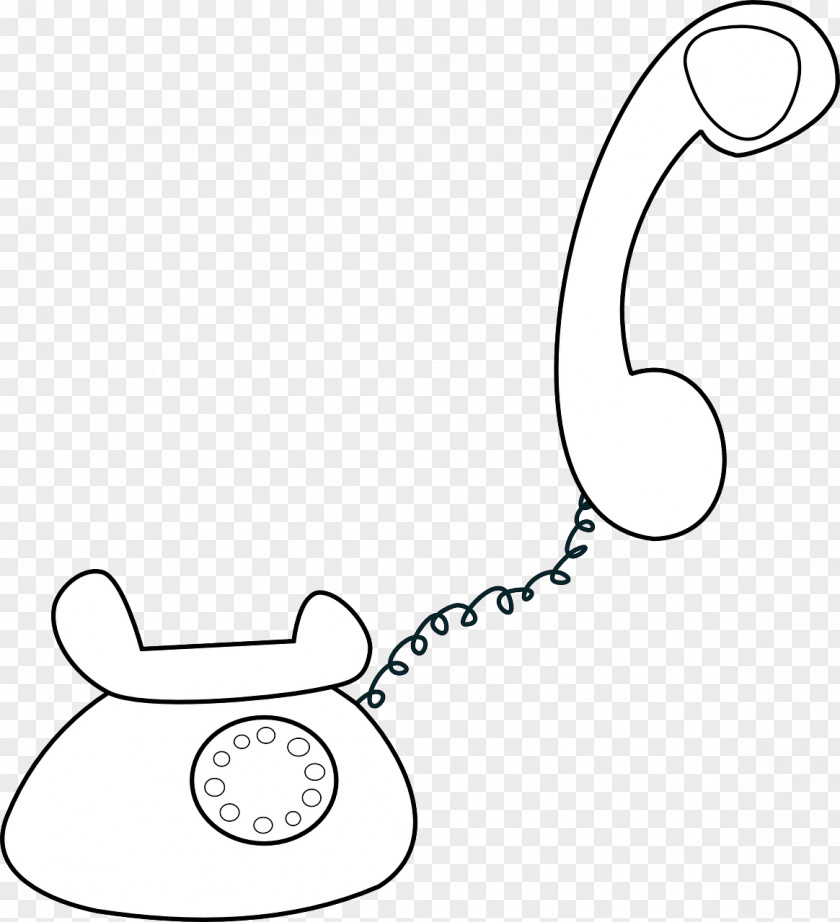 CARTOON PHONE Telephone Black And White Drawing Clip Art PNG