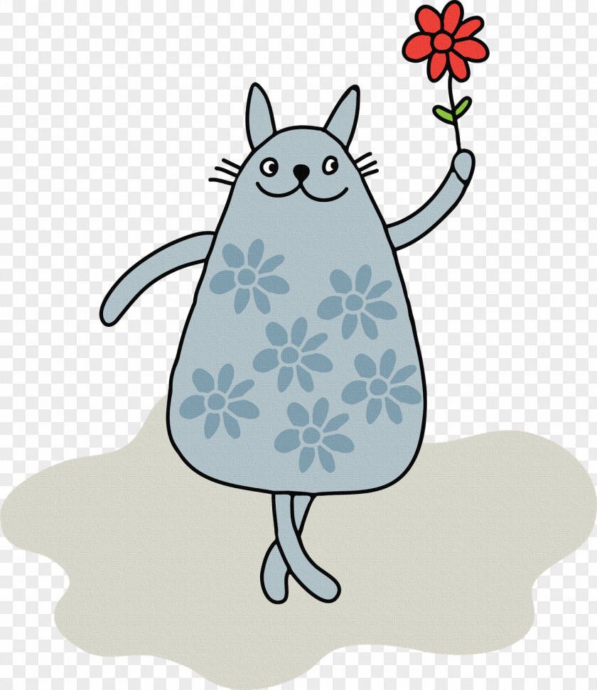 Love Cats Caricature Drawing Paper PNG