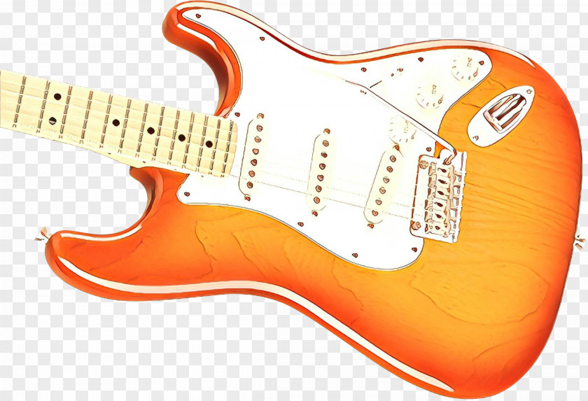 Slide Guitar Music Orange Background PNG