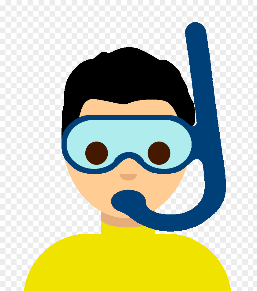 Emoji Clip Art Underwater Diving Scuba Set PNG