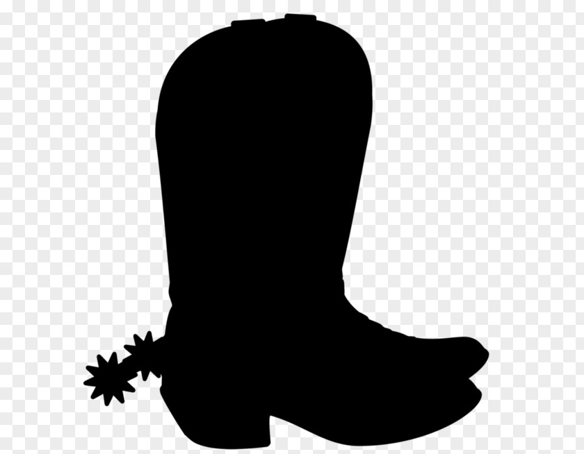 M Shoe Font Cowboy Boot Black & White PNG