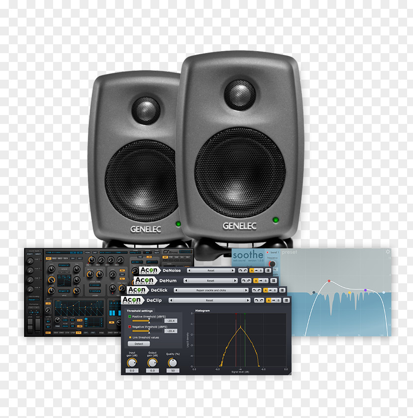 Acon Genelec Studio Monitor Audio Loudspeaker Recording PNG