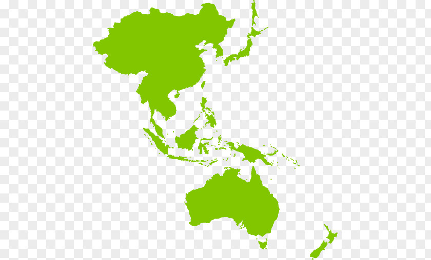 Asia East Asia-Pacific Middle World Map PNG