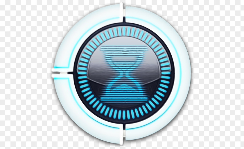 Emblem Logo Turquoise Aqua Circle Electric Blue PNG