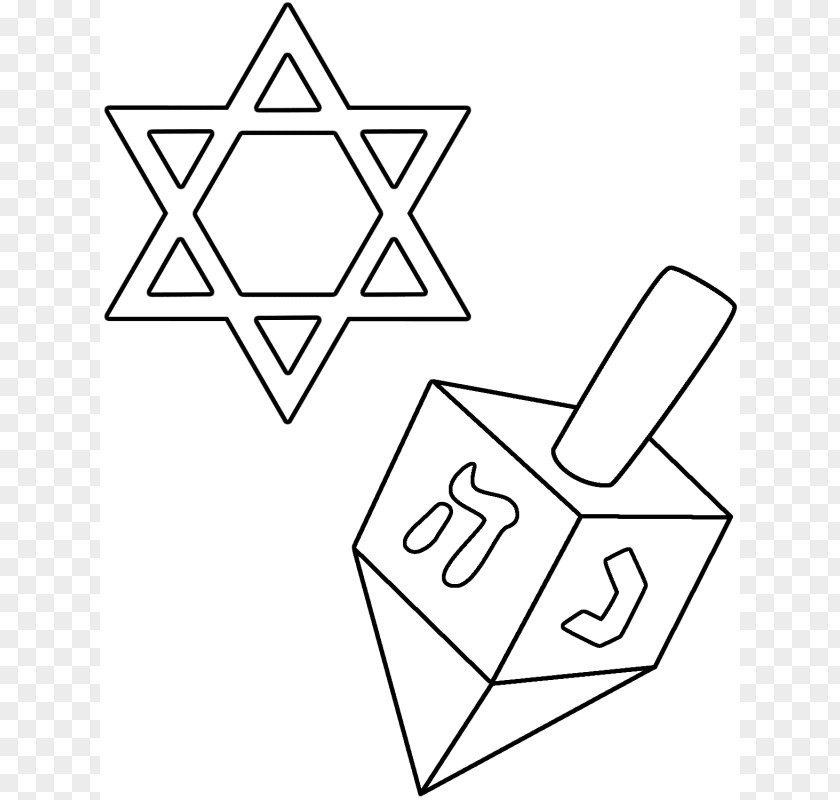 Dreidel Images Star Of David Coloring Book Judaism Hanukkah Jewish Identity PNG