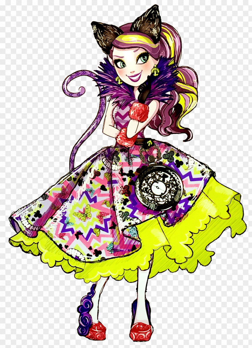Evil Cheshire Cat Coloring Pages Alice's Adventures In Wonderland Ever After High Way Too Kitty Doll Queen PNG
