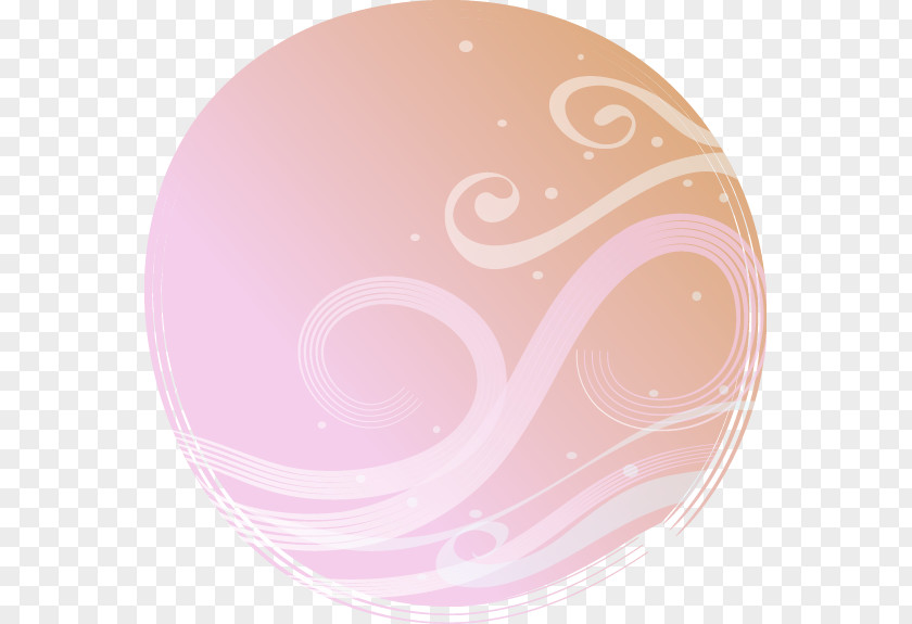 Fantasy Tread Pattern Pink Ball Circle Clip Art PNG