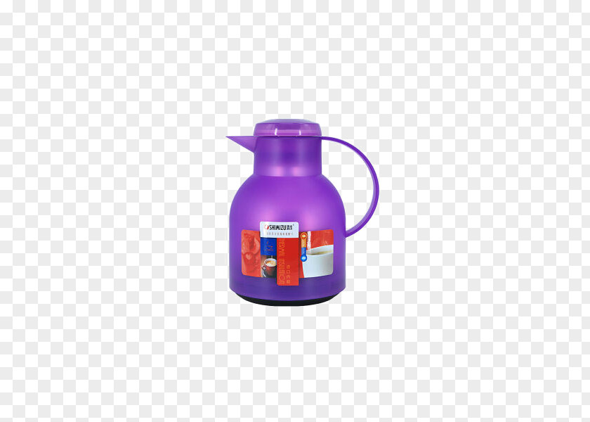 Household Water Pearl Purple Glass Liner Thermos PNG