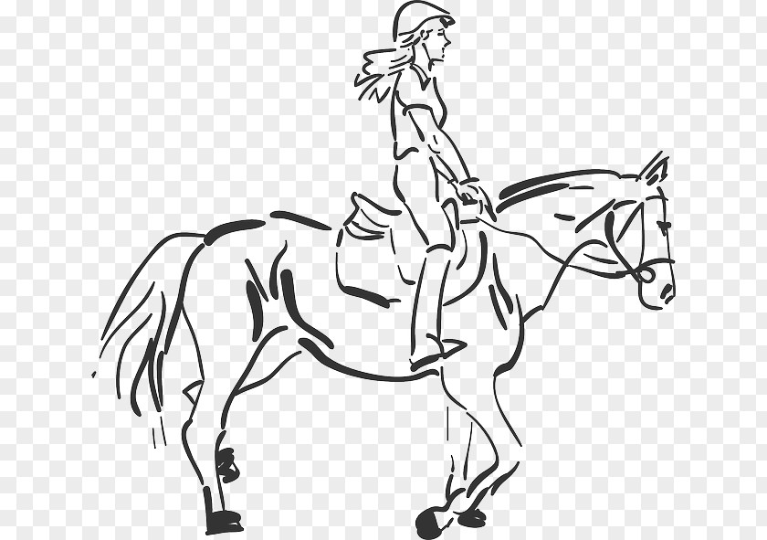 Woman Printing Horse Equestrian Clip Art PNG