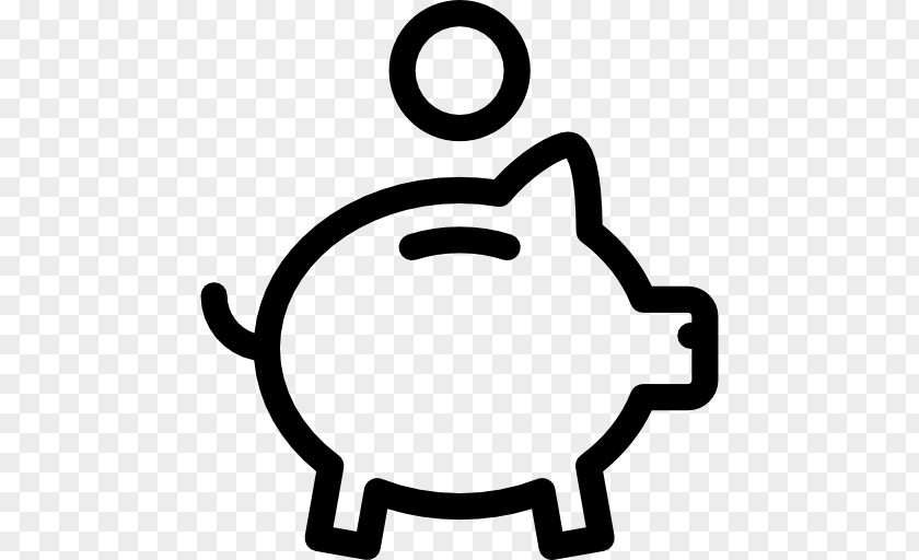 Bank Piggy Saving Money Coin PNG