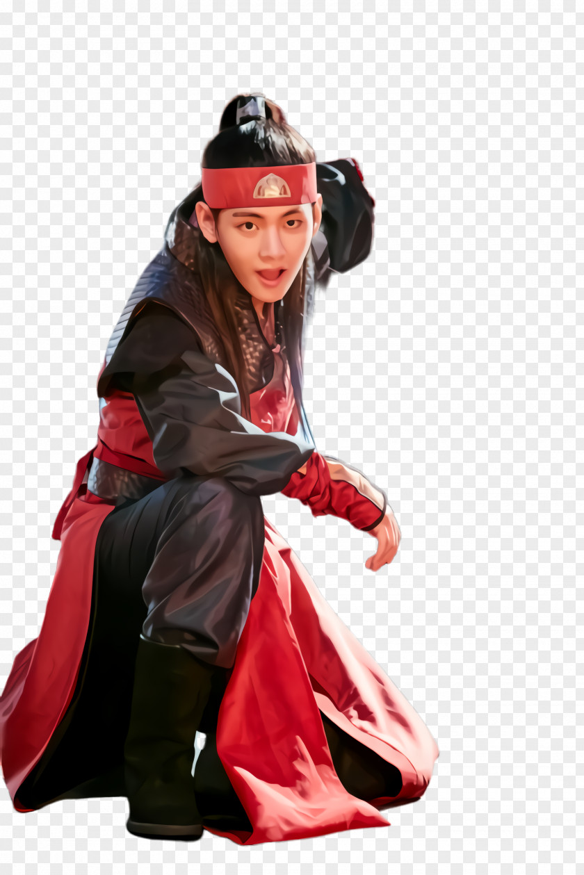 Kneeling Costume Design Bts Cartoon PNG