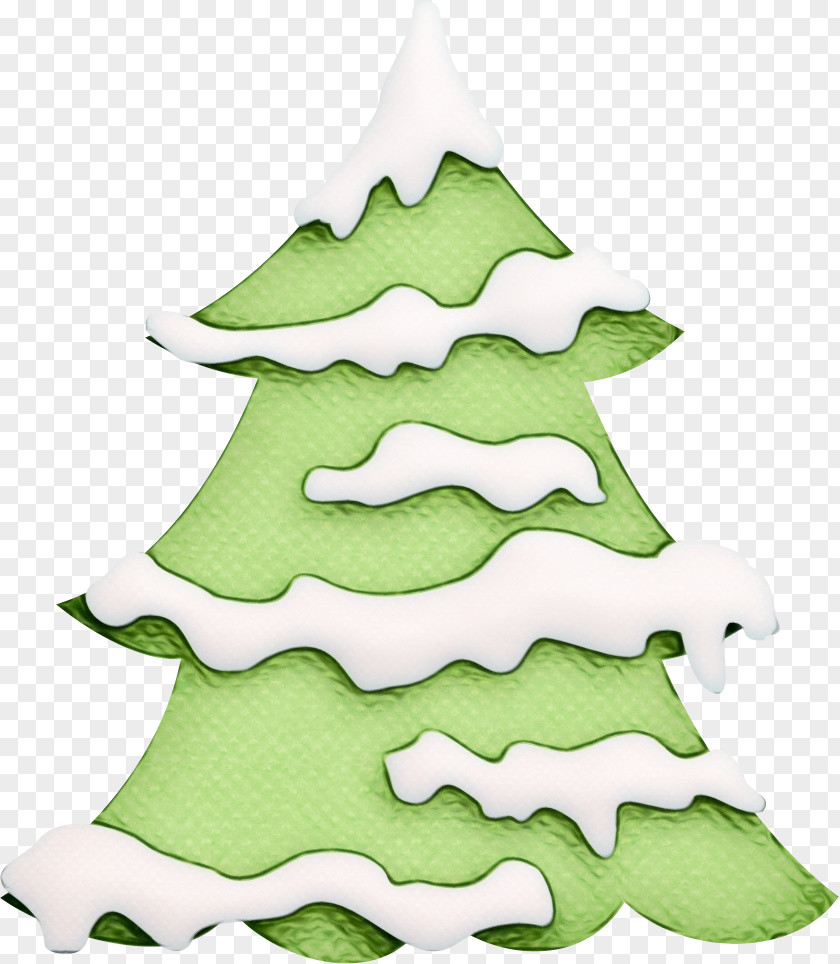 Oregon Pine Plant Watercolor Christmas Tree PNG