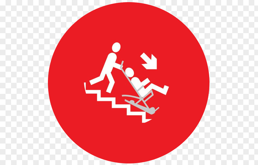 Stairs Escape Chair Sign Emergency PNG