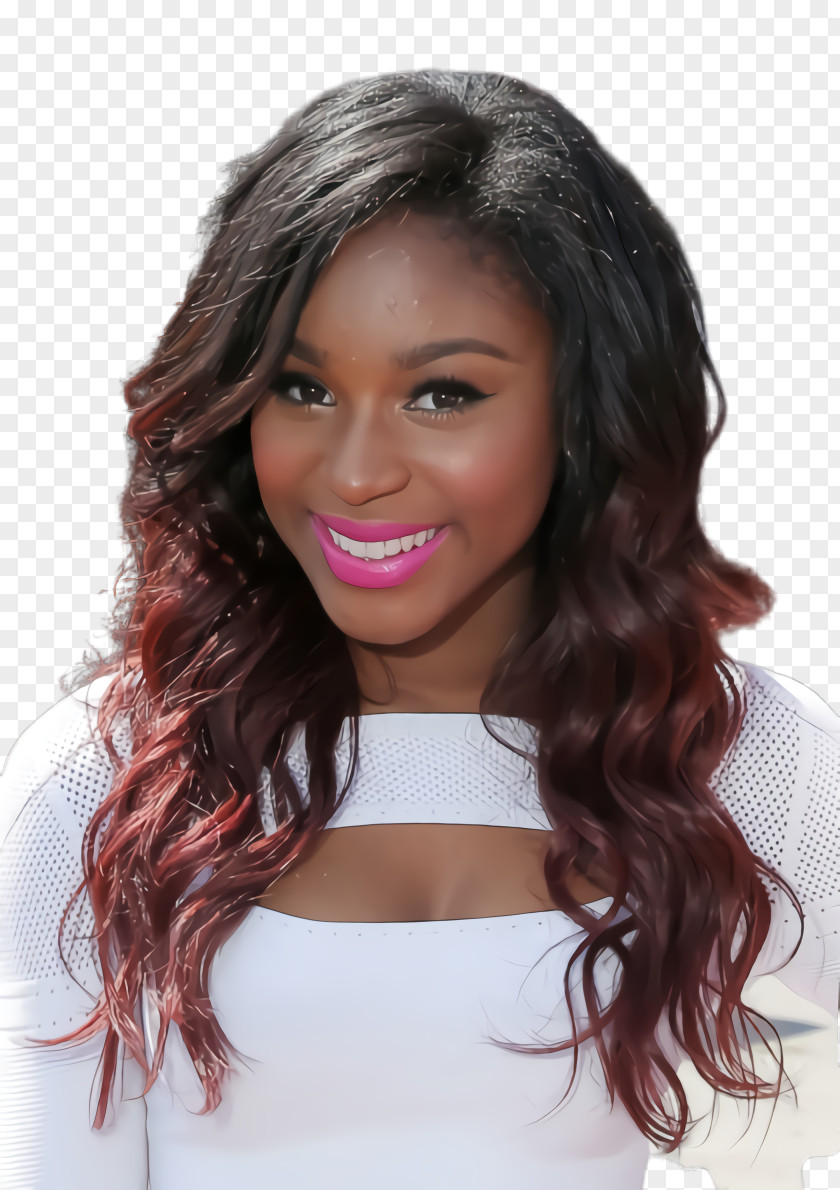 Step Cutting Feathered Hair Normani PNG