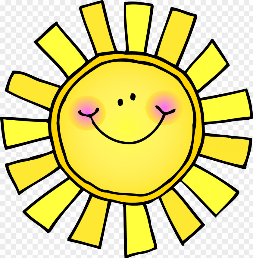 Sun Rays Emoticon Clip Art PNG