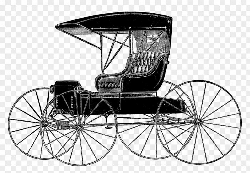 Vintage Car Horse-drawn Vehicle Horse And Buggy Carriage Wagon PNG
