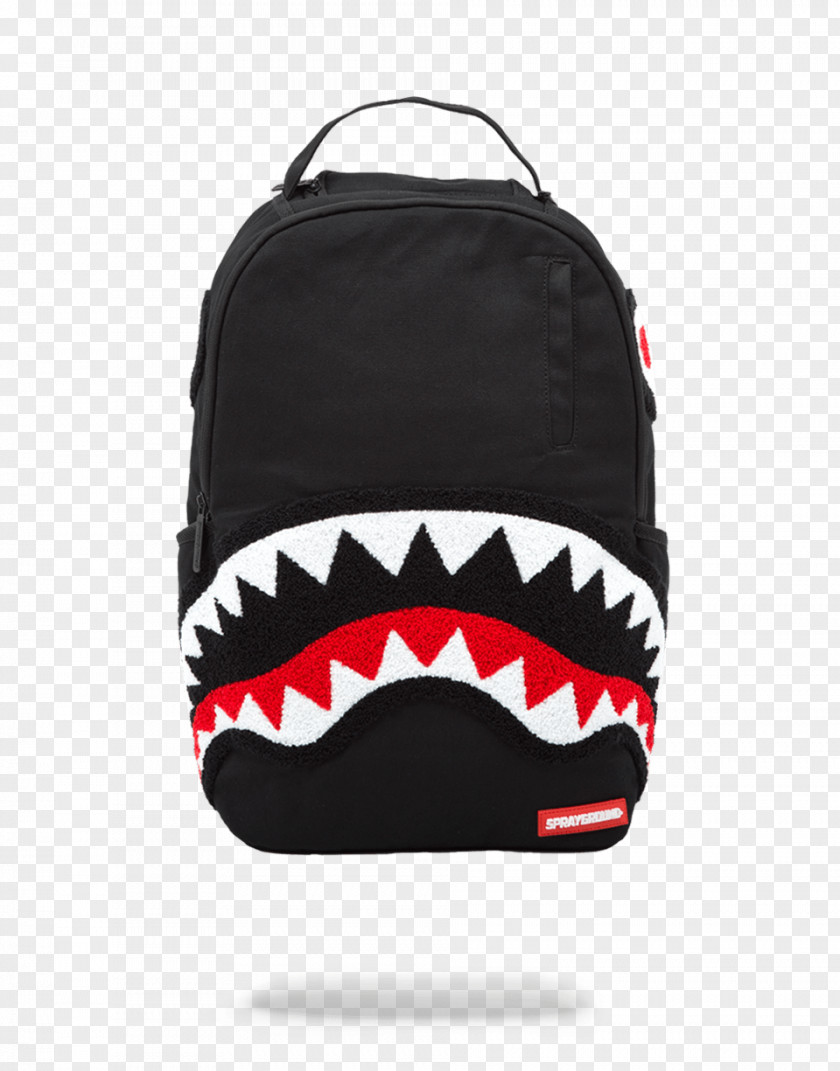 Backpack Shark Duffel Bags Chenille Fabric Pocket PNG