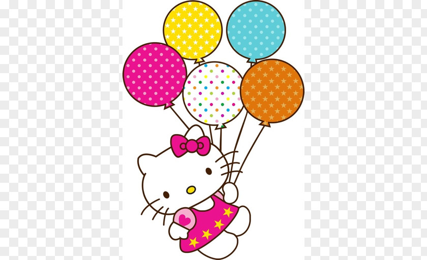 Balloon Hello Kitty Birthday Clip Art PNG