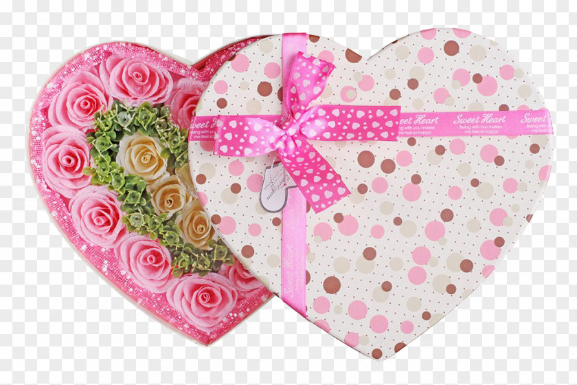 Rose Gift Box Beach Pink PNG