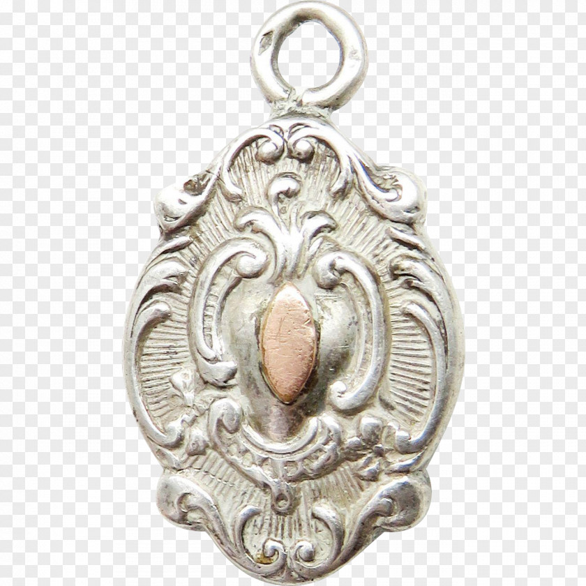 Silver Locket Nickel PNG