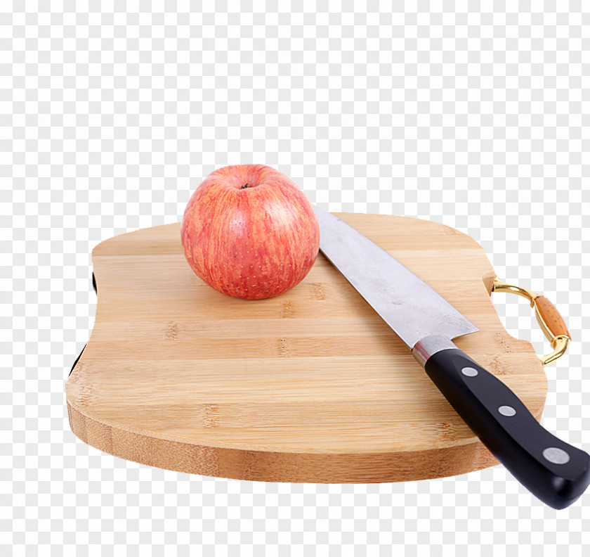 Chopping Board And Apple Kitchen Utensil PNG
