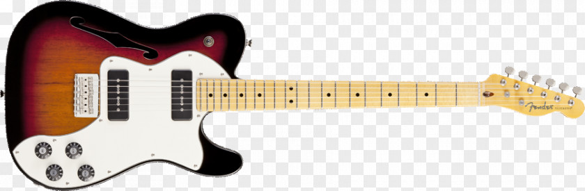 Fender Telecaster Thinline Deluxe Electric Guitar Musical Instruments Corporation PNG