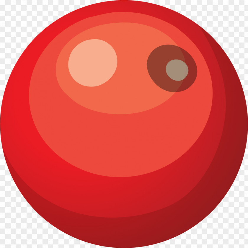 Hand Painted Red Ball Circle PNG