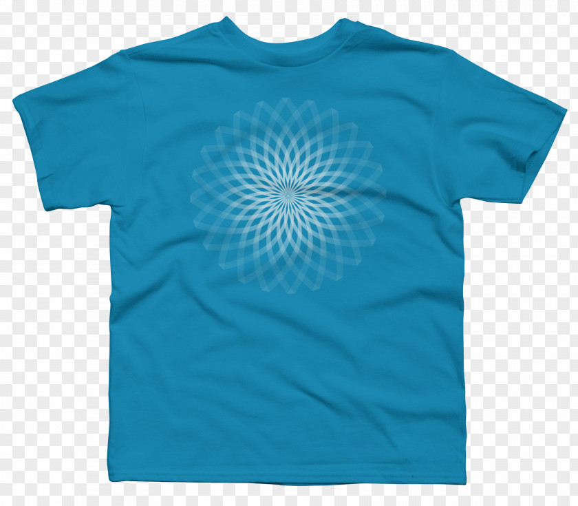 T-shirt Sleeve Neck Turquoise PNG