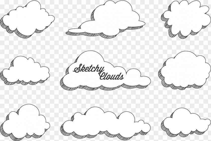 Vector Rough Weather Cloud Download Speech Balloon Cartoon PNG