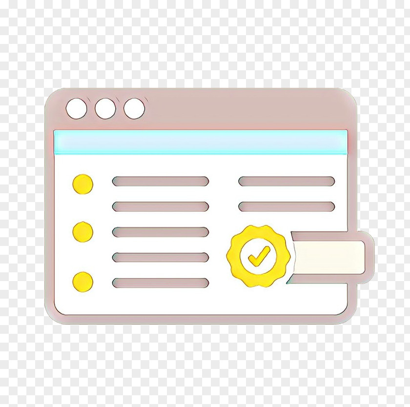 Yellow Line Icon PNG