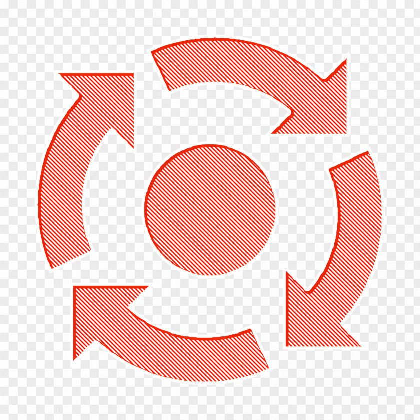 Business Icon Freepikons Circular Graphic Of Cycle Or Circuit PNG