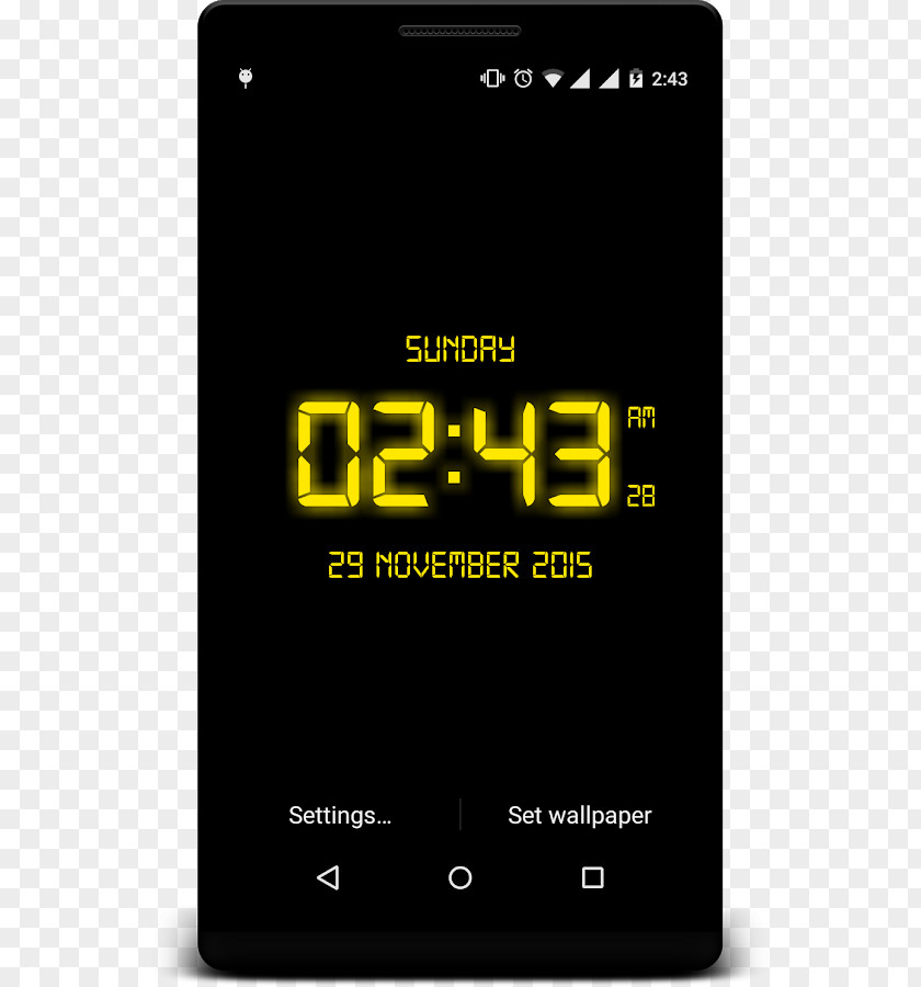 Clock Digital Flip Android PNG