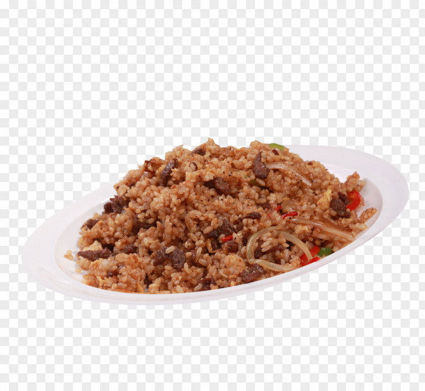 Fried Rice With Beef Black Pepper Bell Meat PNG