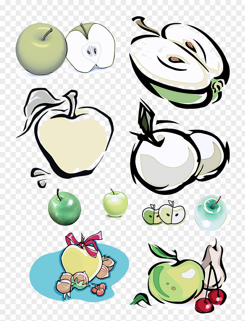 Cartoon Line Apple Meter PNG