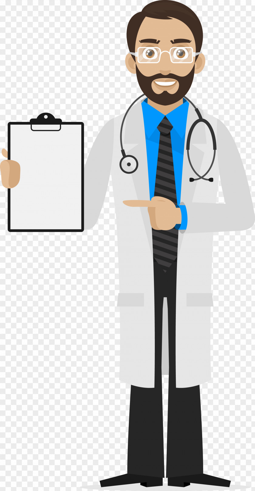 Cartoon Male Doctor Scientist Royalty-free Euclidean Vector Illustration PNG