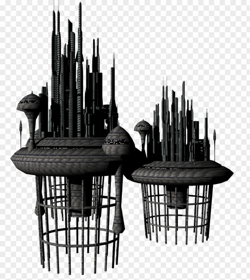 Fantasy City Clipart Science Fiction Clip Art PNG