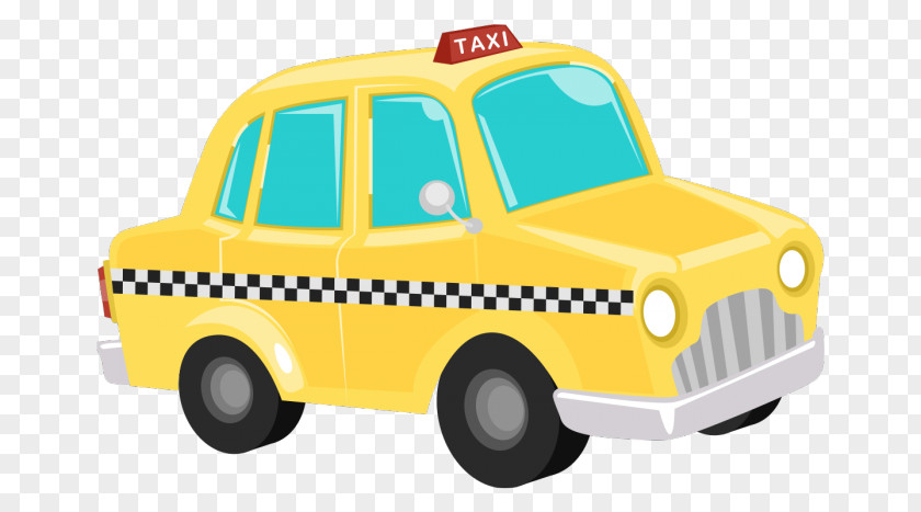 Taxi Yellow Cab Clip Art Image PNG