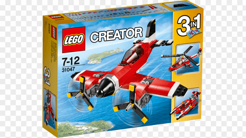 Airplane LEGO 31047 Creator Propeller Plane Lego The Group PNG