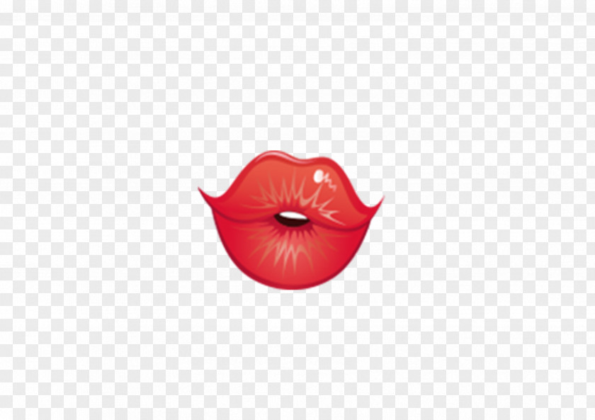 Cartoon Lips Petal PNG