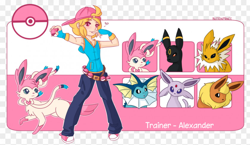 Femboy Pokémon Trainer GO Umbreon Art PNG