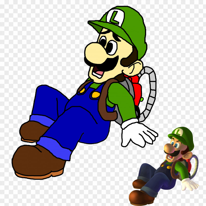 Luigi Drawing Mario Bros. PNG