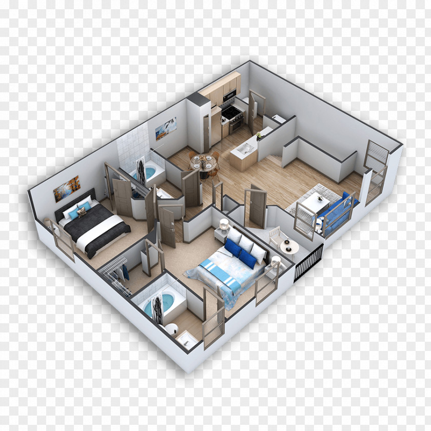 Residential Community Floor Plan PNG