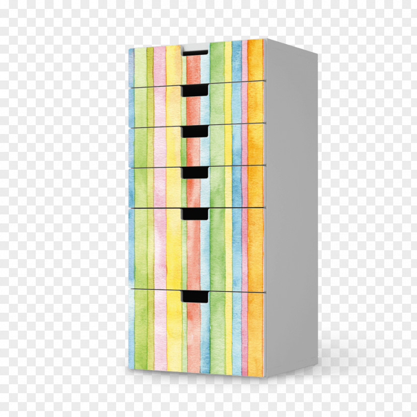 Watercolor Stripes Shelf Rectangle PNG