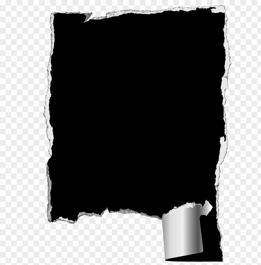 Papel Rasgado Rectangle Black M Font PNG
