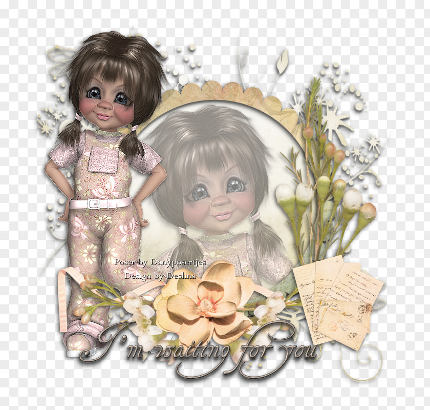 Waiting Doll Friendship Angel M PNG