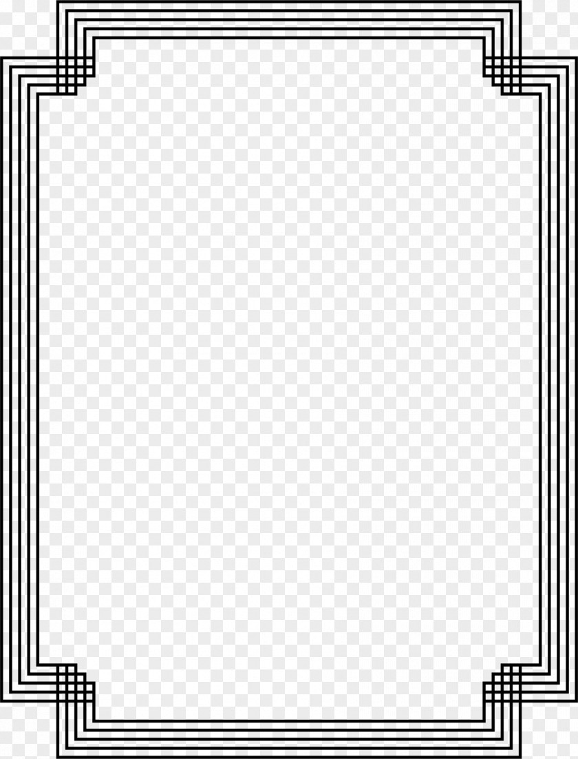 White Border Black And Picture Frames Grayscale Clip Art PNG