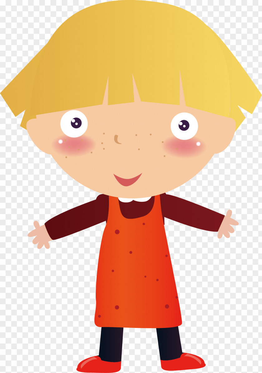 Yellow Hair Boys Estudante Cartoon Capelli PNG