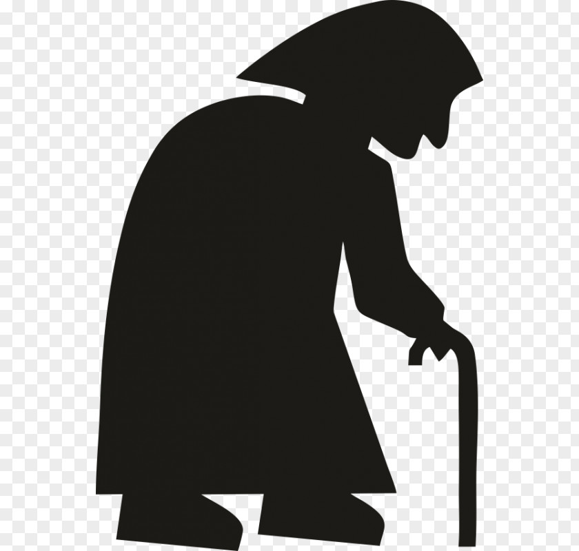 Pensioner Clip Art Silhouette Male Character Fiction PNG