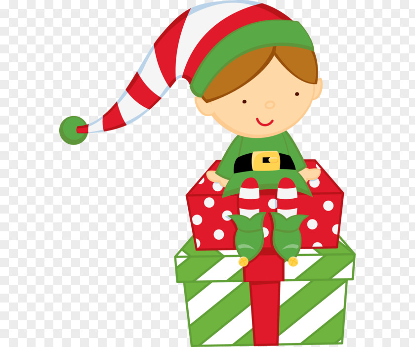 Cartoon Elf Gift Green Clothes Santa Claus Christmas Pillow Personalization PNG