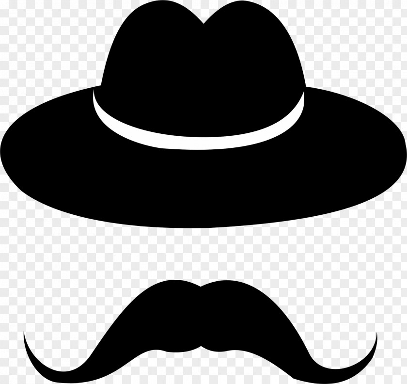 Moustache Top Hat Cowboy PNG